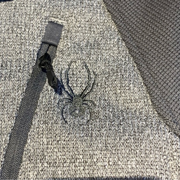 Spyder Raider 2.0 Full Zip Jacket Grey Heather/ Polar - Picture 8 of 11